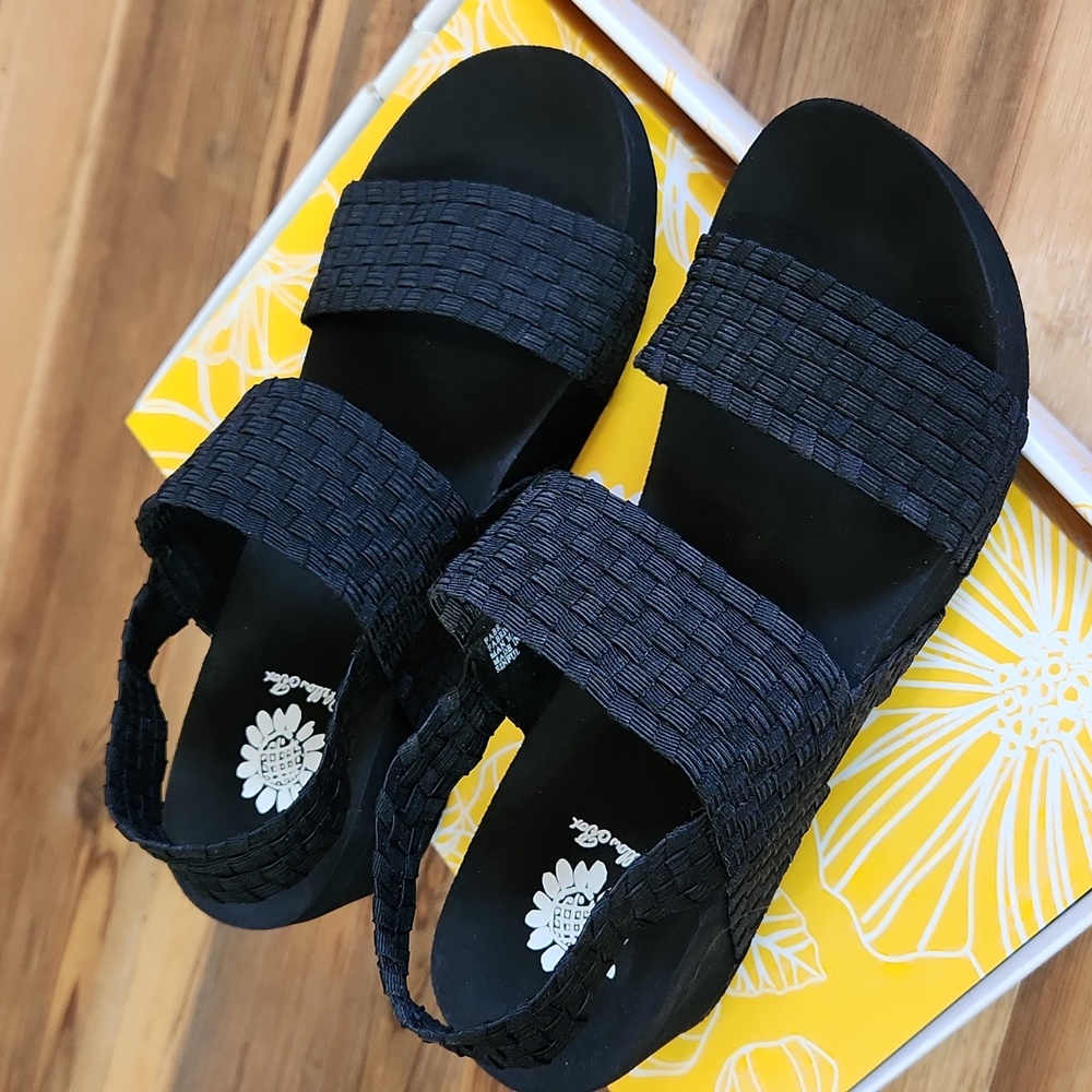 Yellow Box Sandals, size 7, Black - Picture 5 of 7